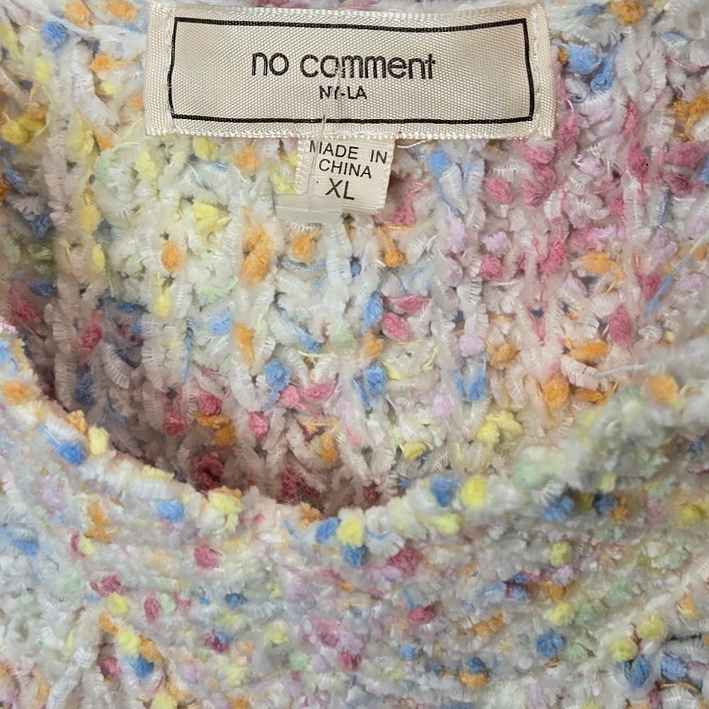 No Comment Distressed Sweater - Picture 3 of 4